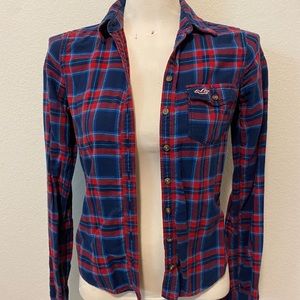 Hollister Plaid Button Up